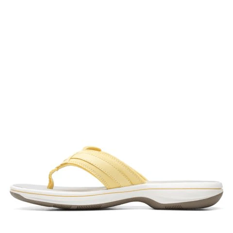 Clarks Women's Breeze Sea Flips- Yellow - Image 5