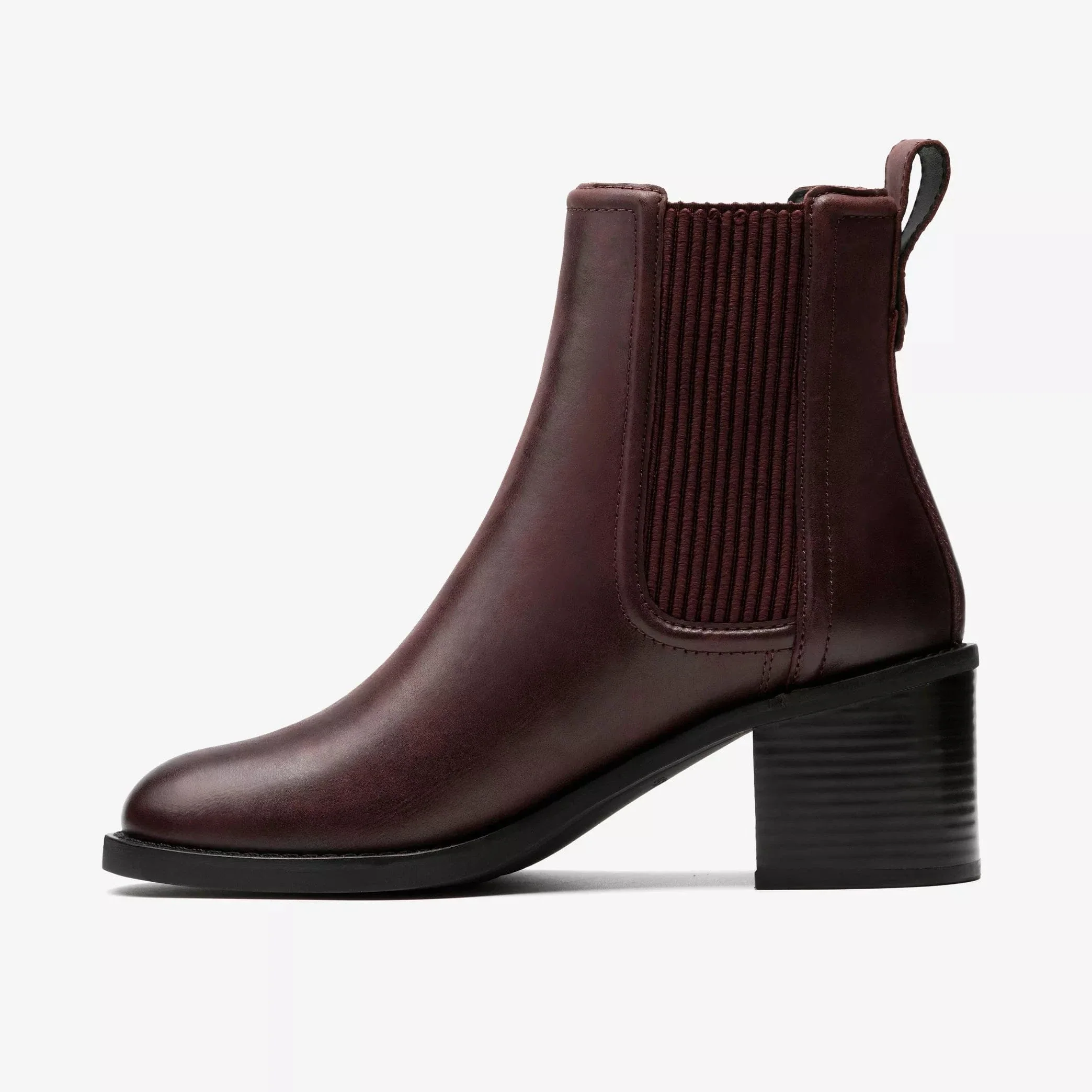 Clarks Women's Chamberly Top Heeled Boots- Merlot Leather - Image 3
