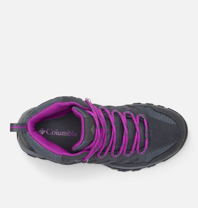 Columbia Women's Crestwood Mid Waterproof Boots- Graphite/ Bright Plum - Image 3