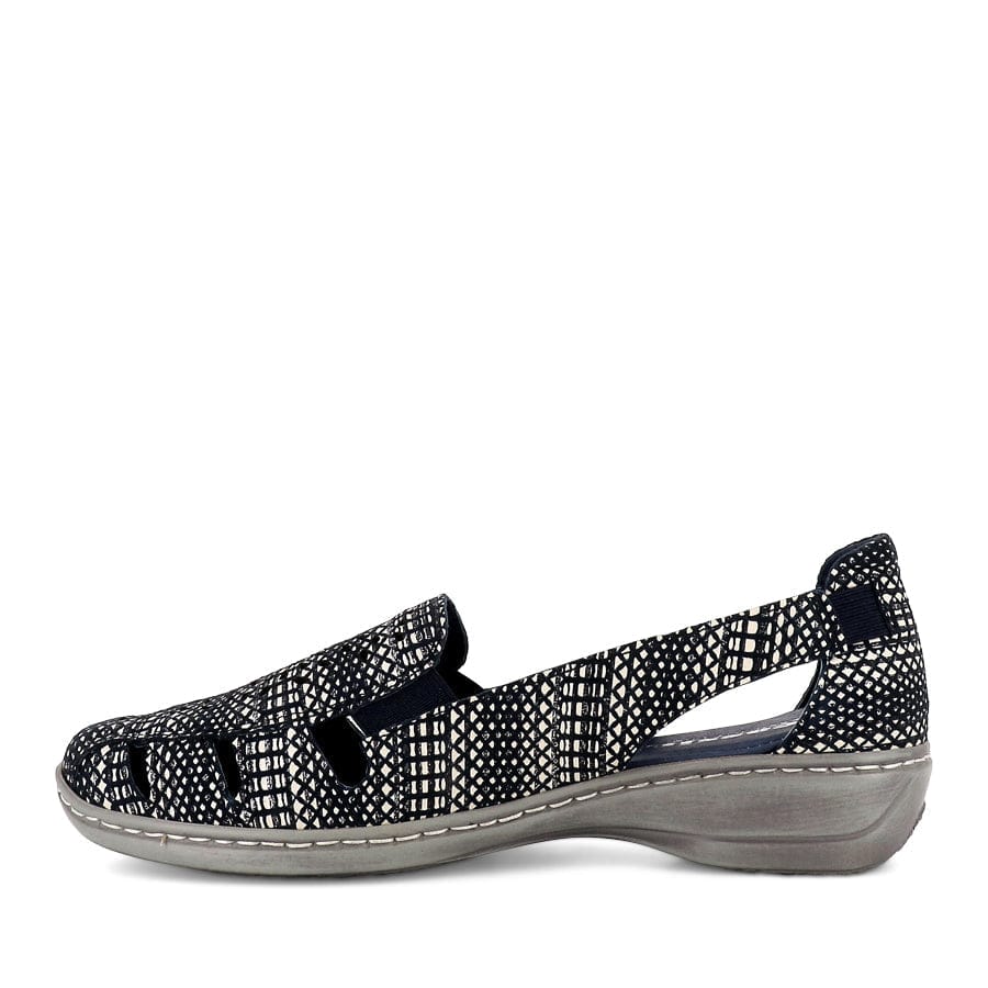 Cassini Women's Might Slip On Loafers- Navy Squaw - Image 2