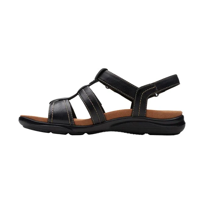 Clarks Women's Kitly Step Sandals- Black - Image 3