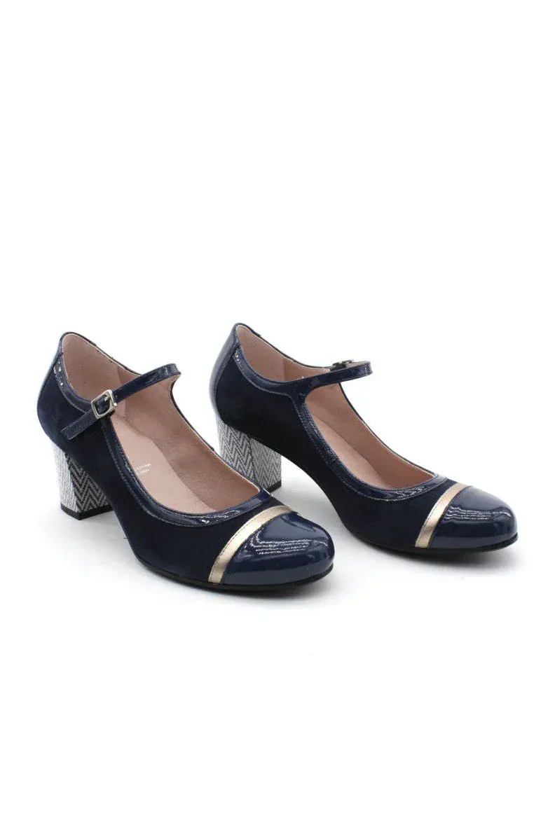 Dorking Women's Rodin Pumps- Negro/Antracita - Image 3