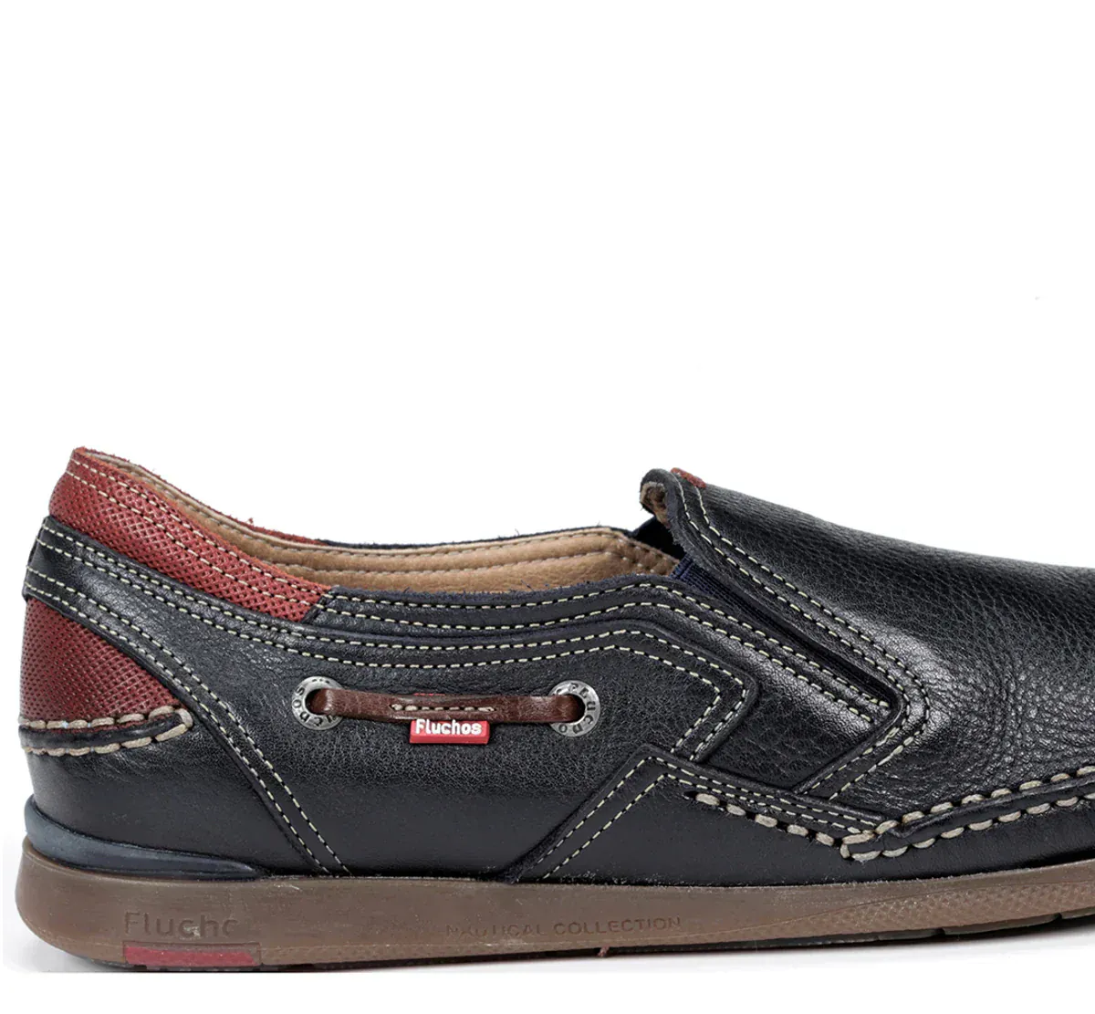 Fluchos Men's Mariner Tornado Deck Shoes- Marino Terracota - Image 6