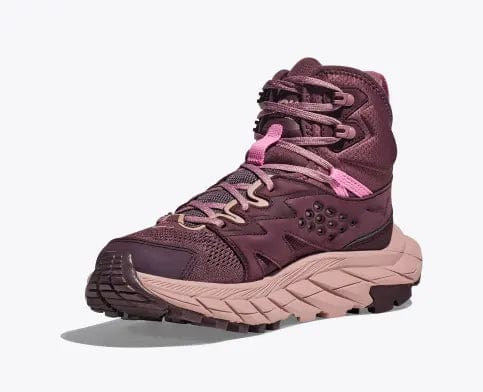 Hoka Women's Anacapa Breeze Mid Hiking Boots- Pale/Mauve - Image 3