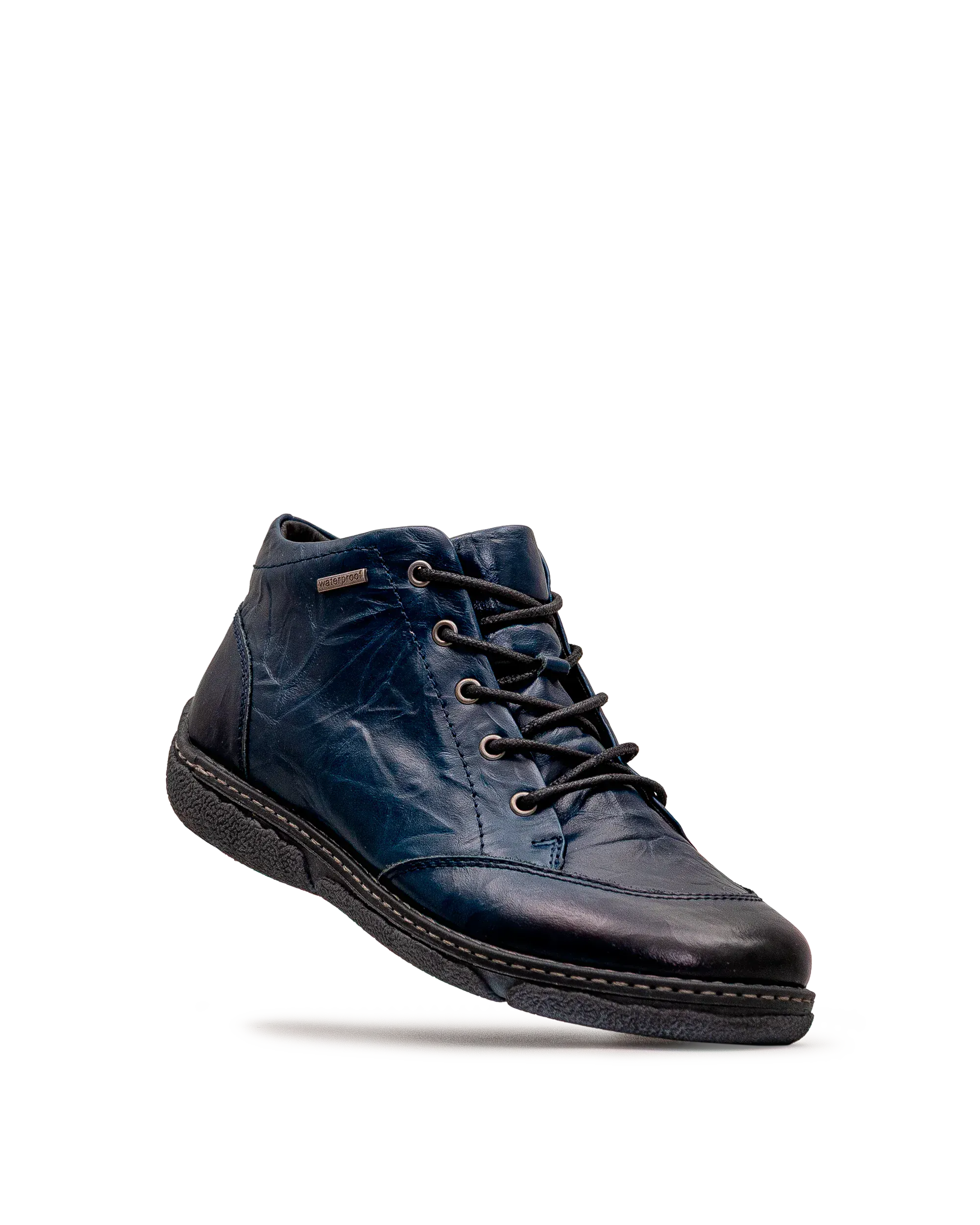 Josef Seibel Women's Priscilla 01 Boots- Blue Textured Leather - Image 6