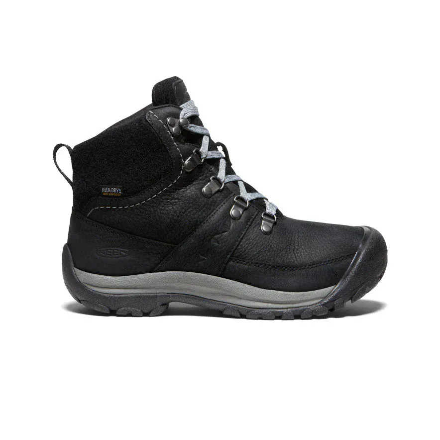 Keen Women's Kaci III Winter Mid Waterproof Boots- Black/ Steel Grey