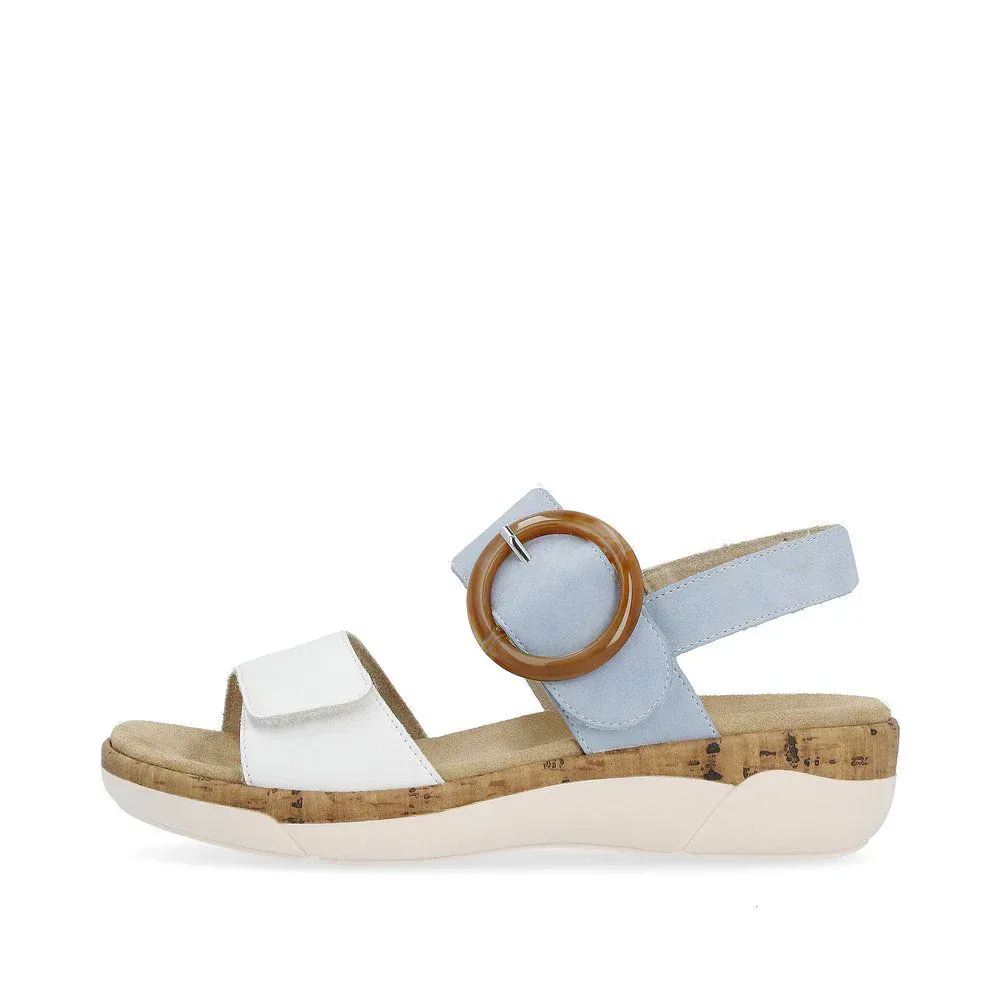 Remonte Women's R6853-10 Adjustable Sandals- Blue - Image 2