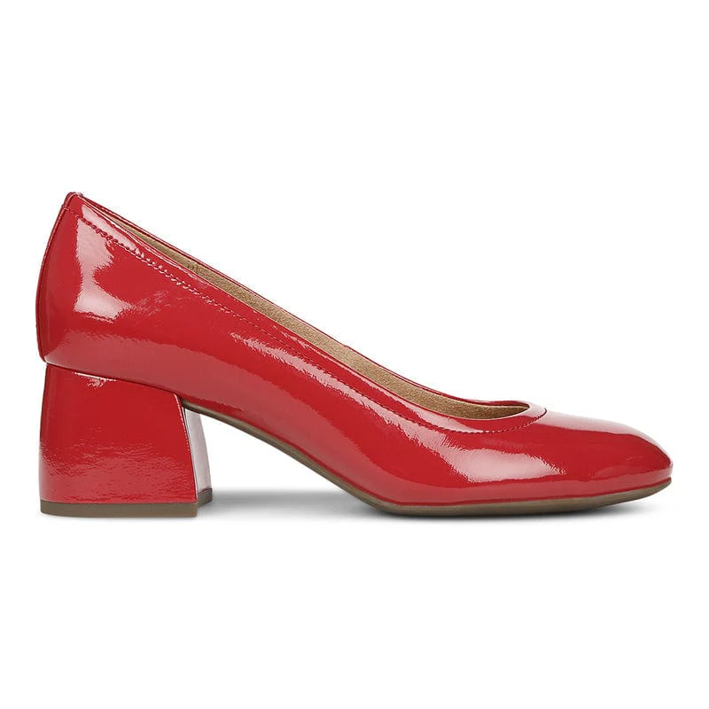 Vionic Women's Carmel Pumps- Red Patent - Image 2