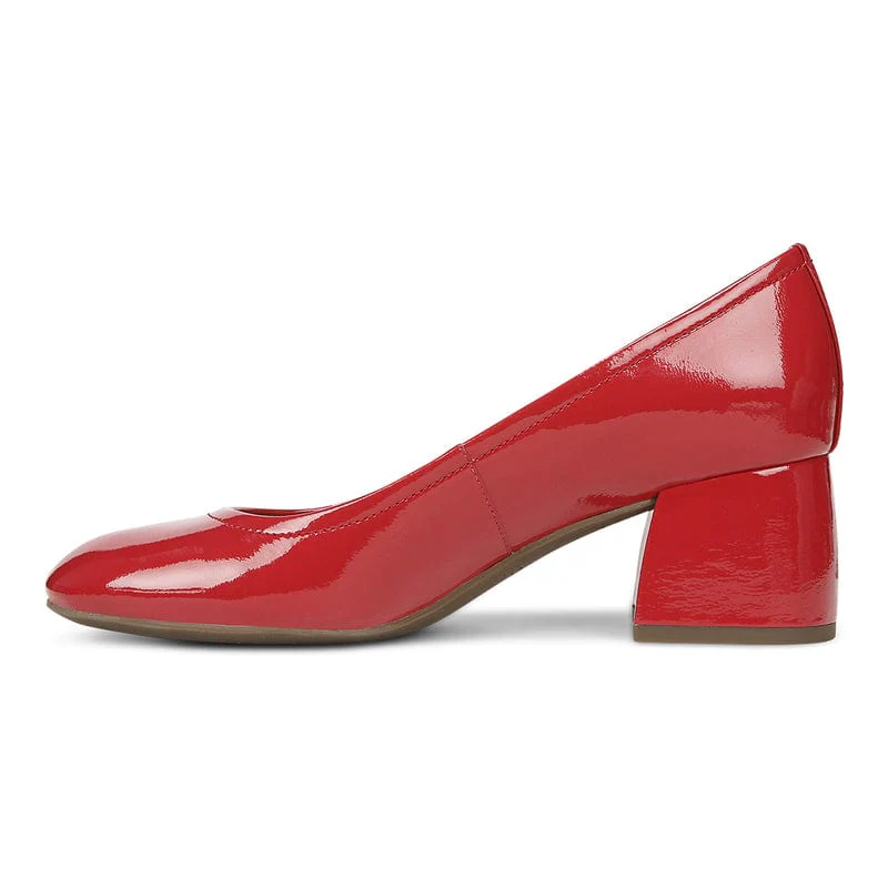 Vionic Women's Carmel Pumps- Red Patent - Image 3