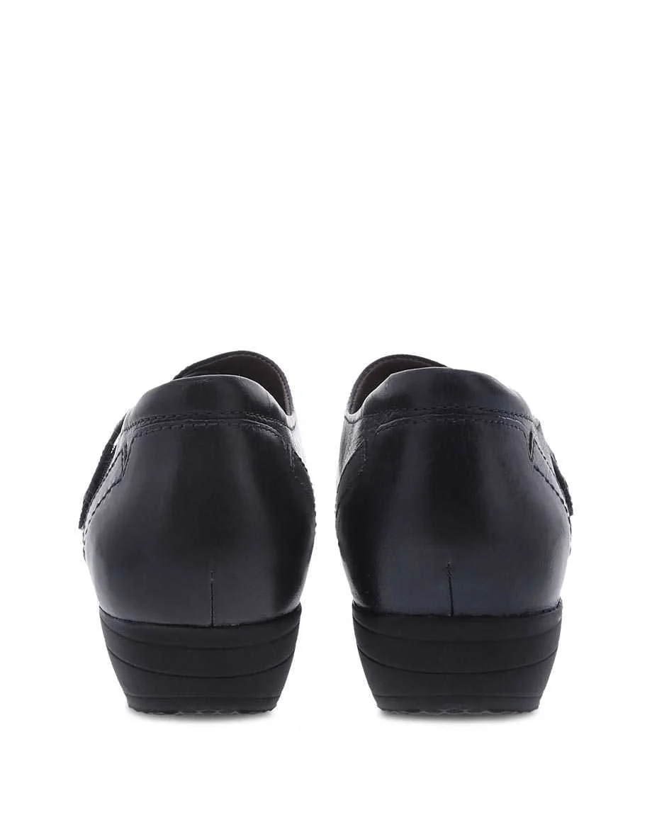 Dansko Women's Franny Shoes- Navy Leather - Image 5