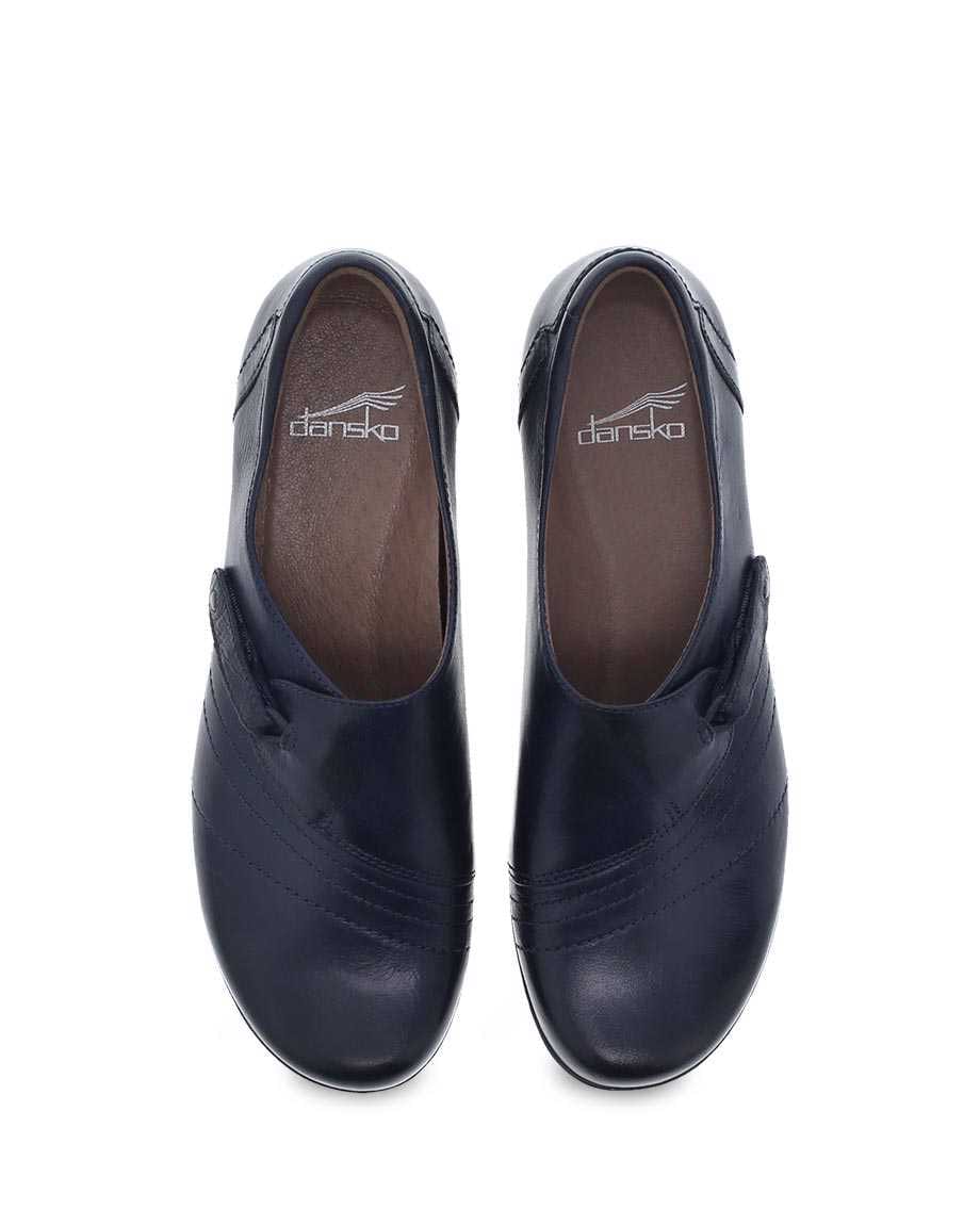 Dansko Women's Franny Shoes- Navy Leather - Image 6