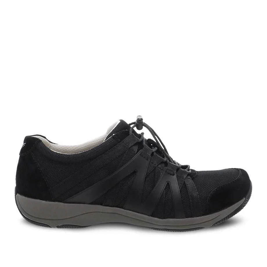 Dansko Women's Henriette Sneakers- Black/Black Suede