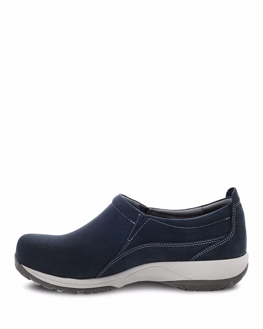 Dansko Women's Patti Slip Ons- Navy Milled Leather - Image 2