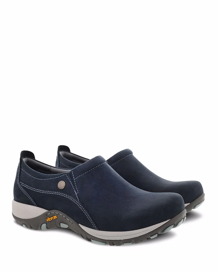 Dansko Women's Patti Slip Ons- Navy Milled Leather - Image 3