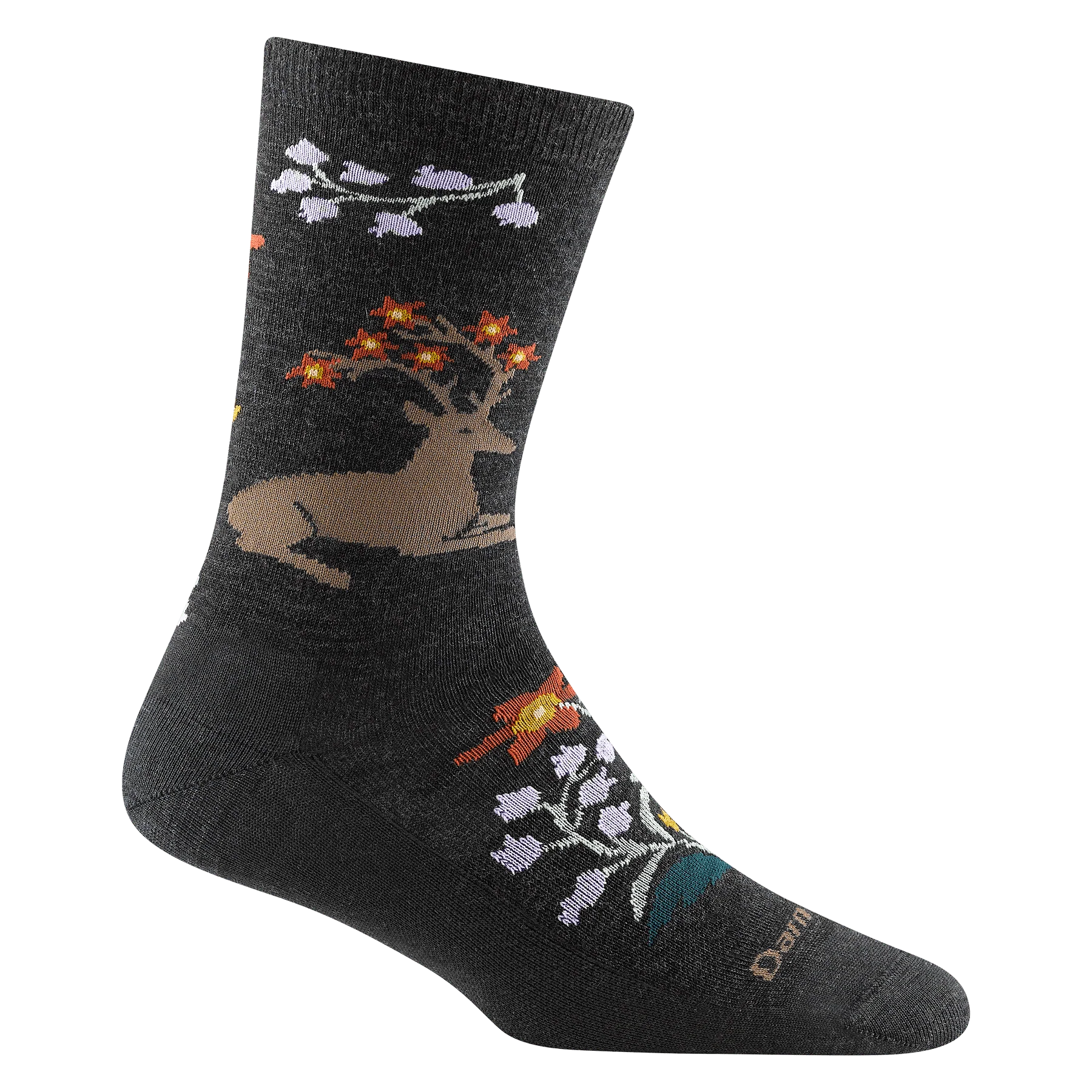 Darn Tough Women's Fable Crew Lifestyle Socks- Charcoal