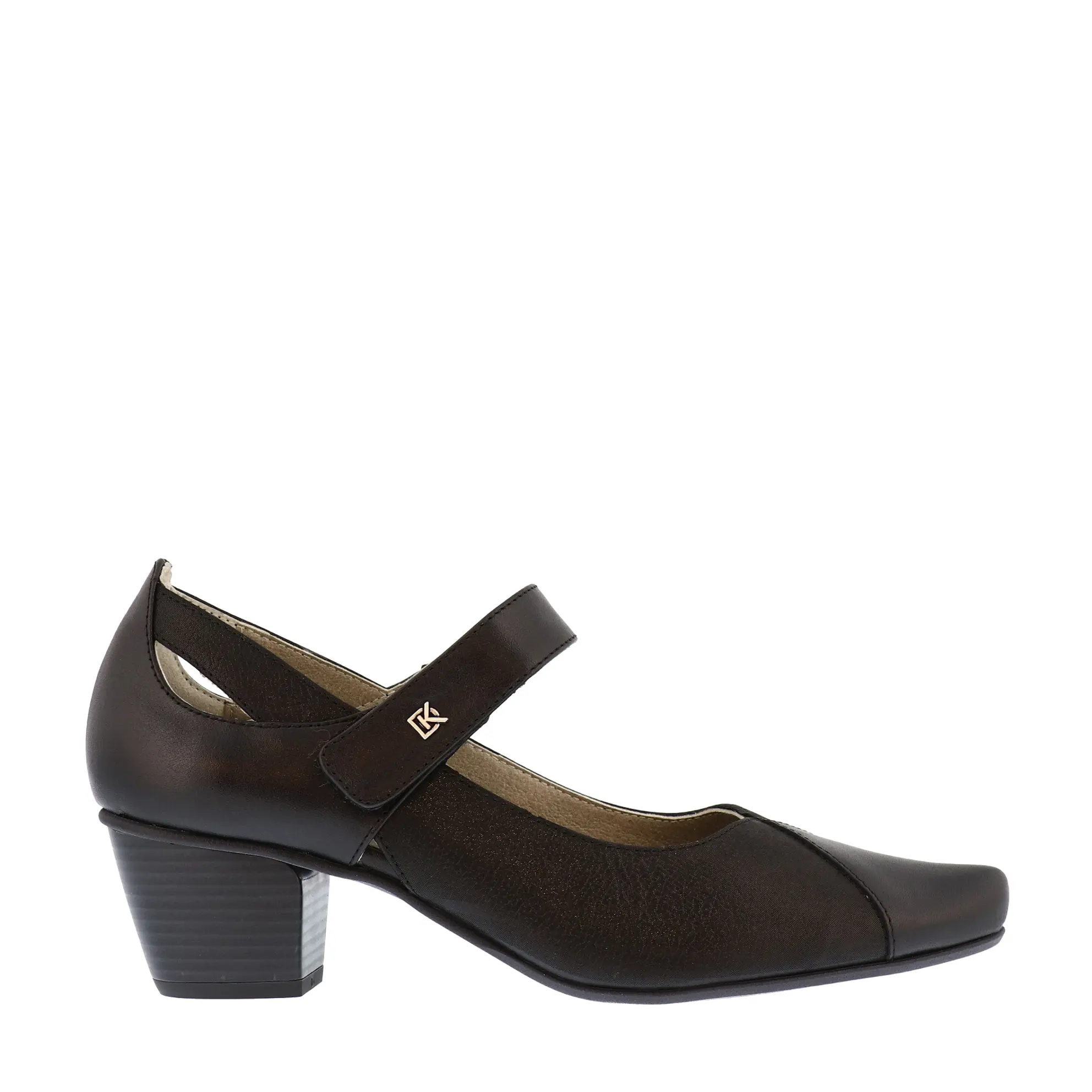 Dorking Women's Triana Mary Jane Pumps- Laguna Negro