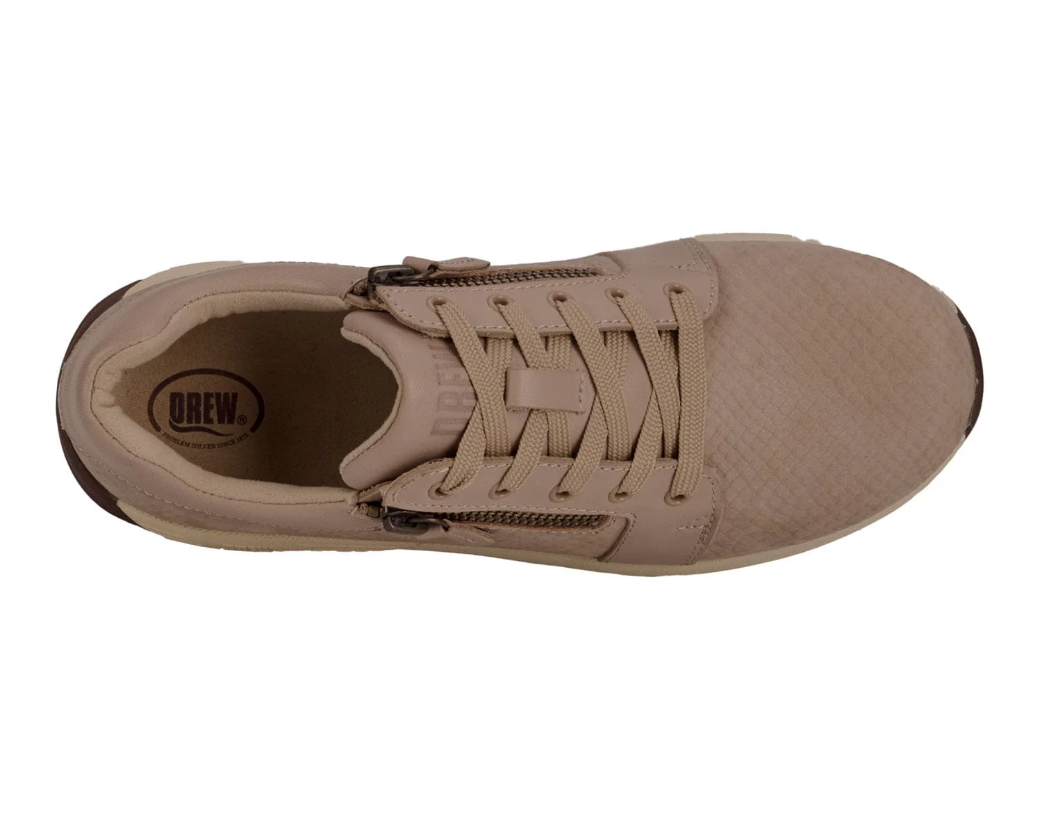 Drew Women's Tally Athletic Shoes- Taupe Nubuck Combo - Image 3