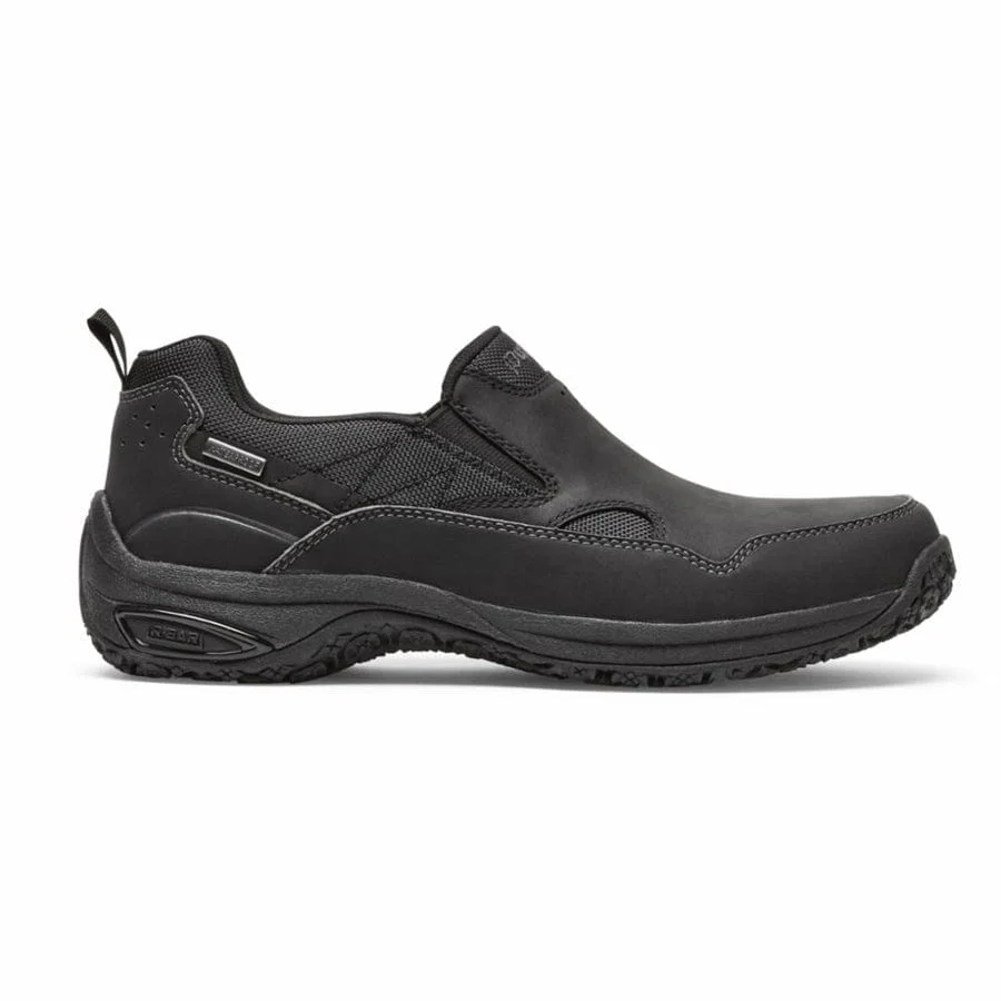 Dunham Men's Cloud Plus Slip Ons- Black