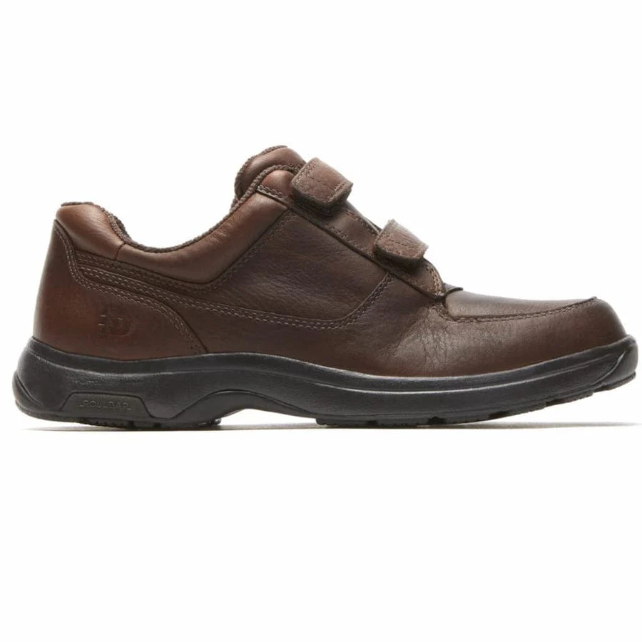 Dunham Men's Winslow Velcro Oxfords- Black & Brown - Image 10