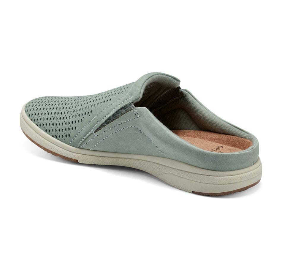 Earth Women's Emilia Slip On Mules- Dust Green Nubuck - Image 2