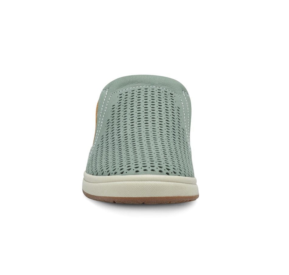 Earth Women's Emilia Slip On Mules- Dust Green Nubuck - Image 3
