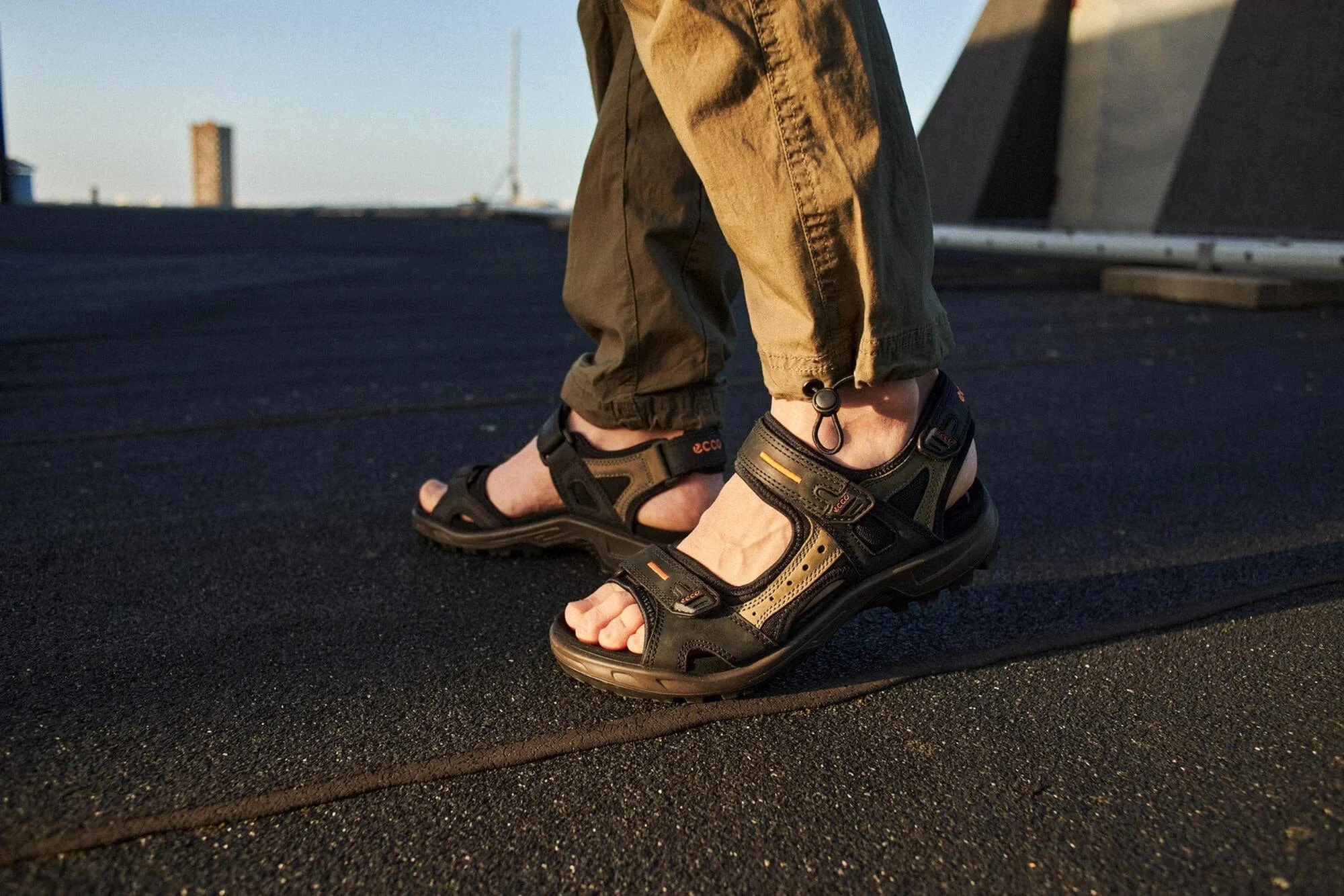 Ecco Men's Offroad Sandals- Black Mole/ Black - Image 9