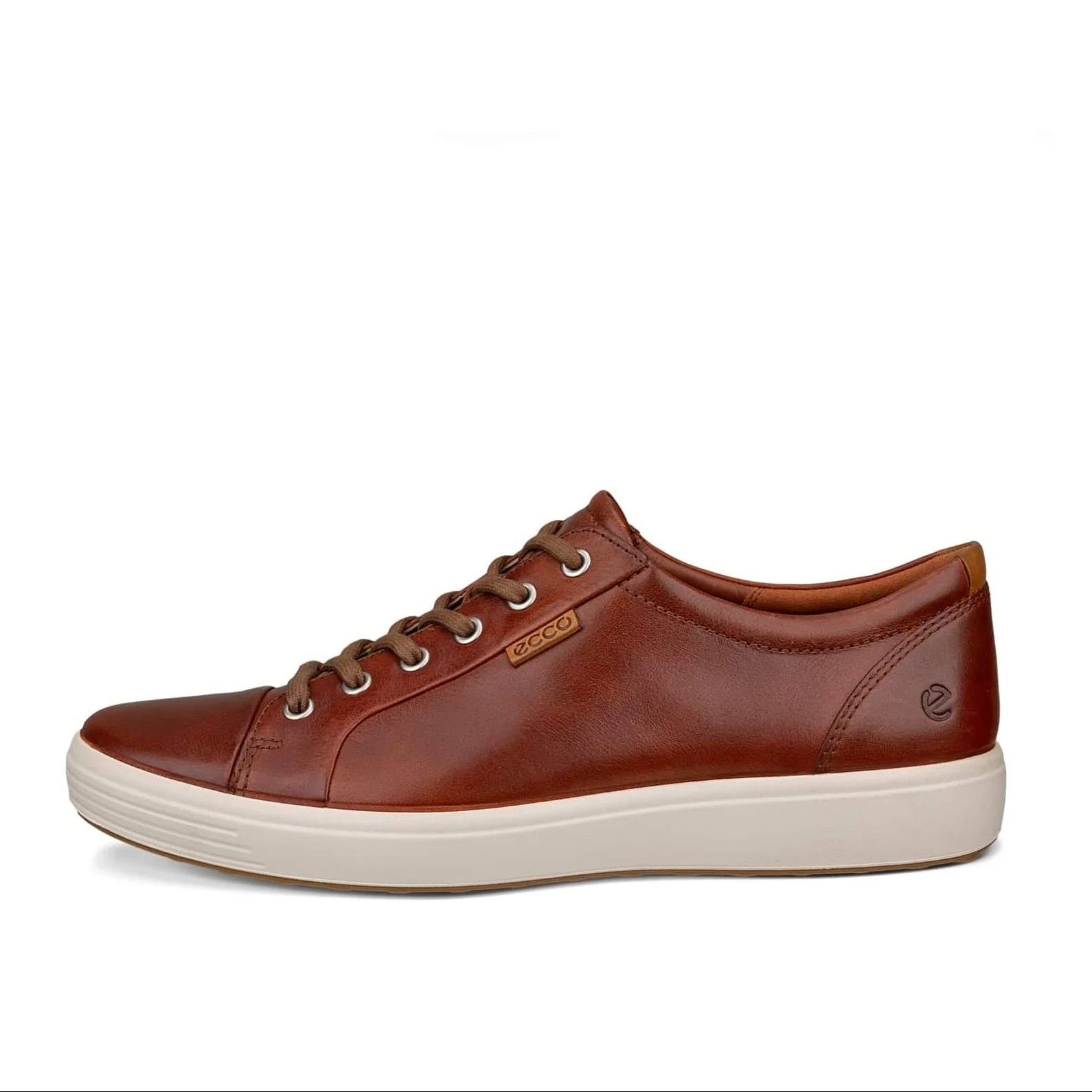 Ecco Men's Soft 7 Lace Sneakers- Cognac