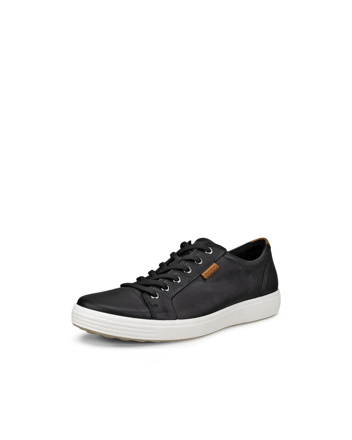 Ecco Men's Soft 7 Lace Sneakers- Black Droid - Image 3