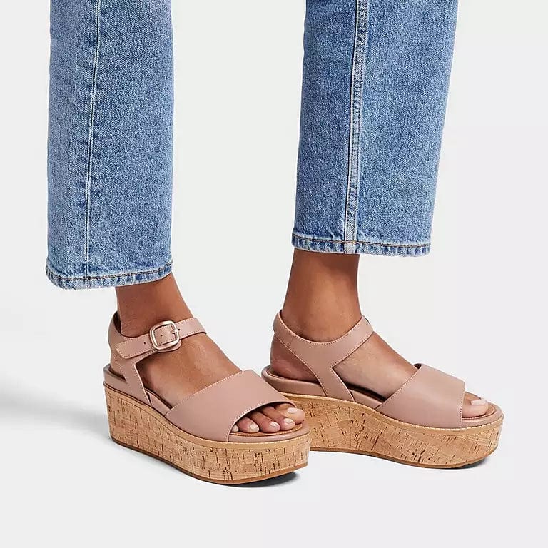 FitFlop Women's Eloise Cork-Wrap Platform Sandals- Pink - Image 6