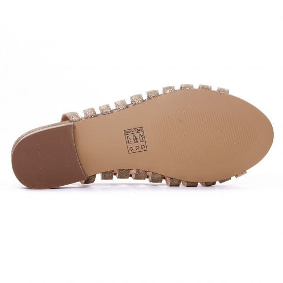 Emilie Karston Women's Lune Ballerina Sandals- Gold - Image 5