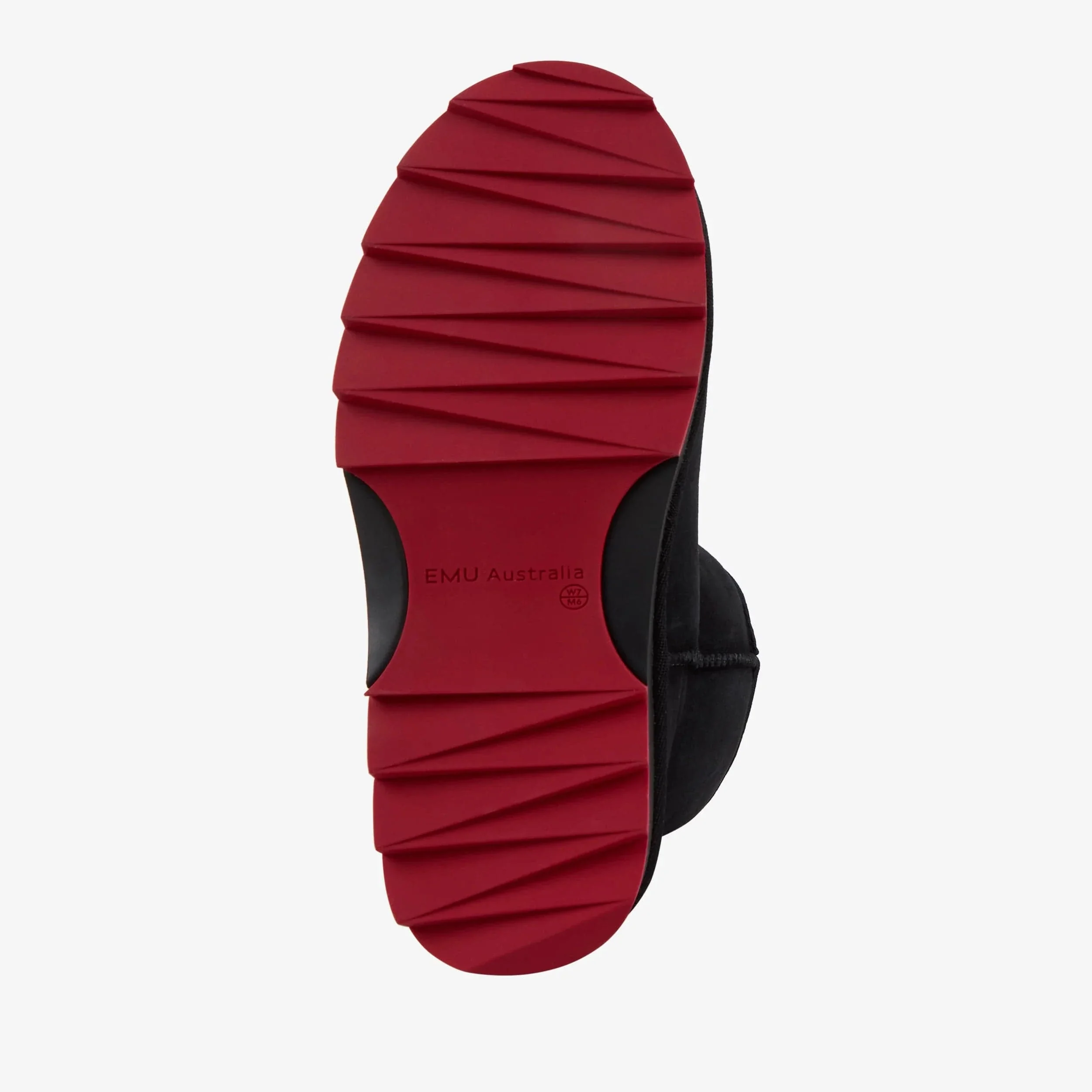 Emu Australia Sharky Mini Boots- Black/ Cherry - Image 3