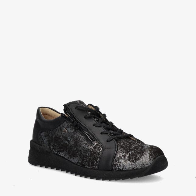 Finn Comfort Women's Barretos Sneakers- Nero Argento - Image 2