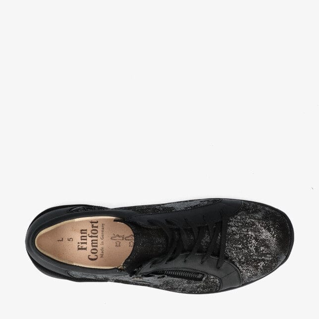 Finn Comfort Women's Barretos Sneakers- Nero Argento - Image 4