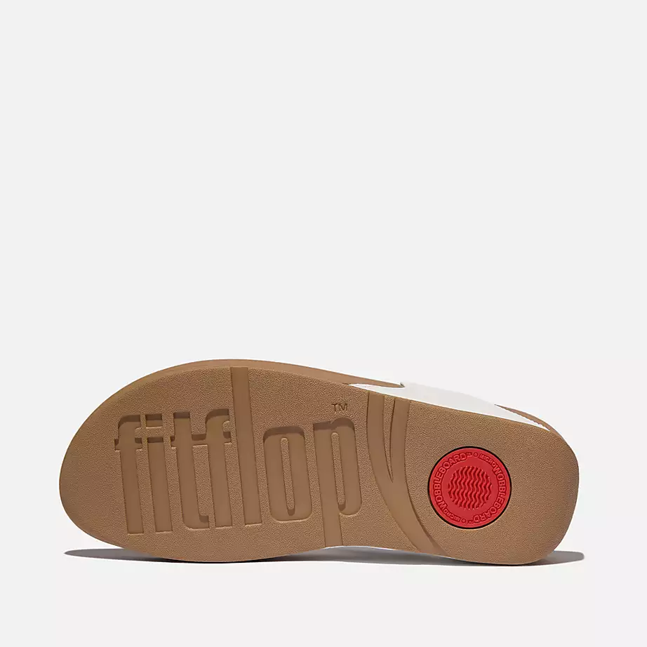 FitFlop Women's Lulu Leather Flip Flops- White - Image 4