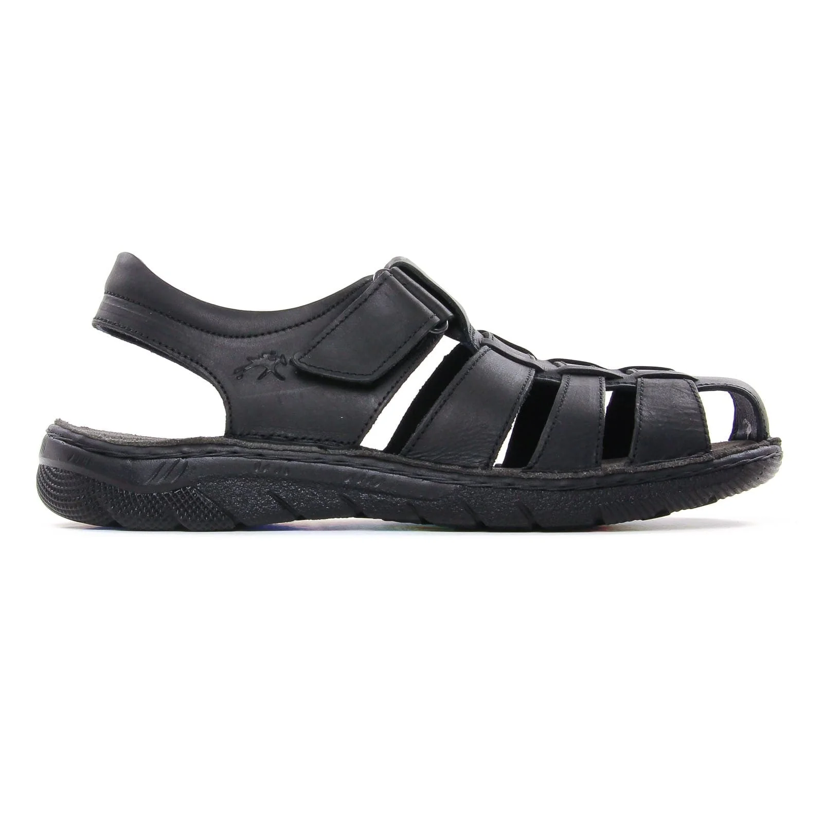 Fluchos Men's Dozer Fisherman Sandals- Black