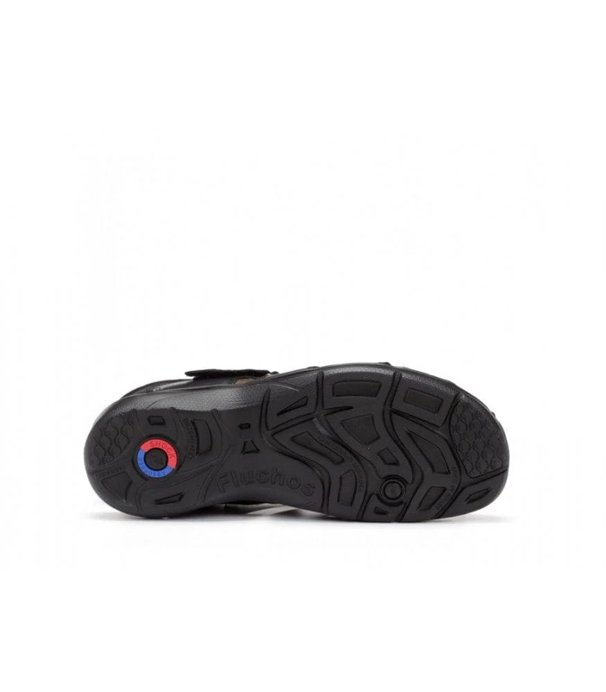 Fluchos Men's Dozer Fisherman Sandals- Black - Image 3