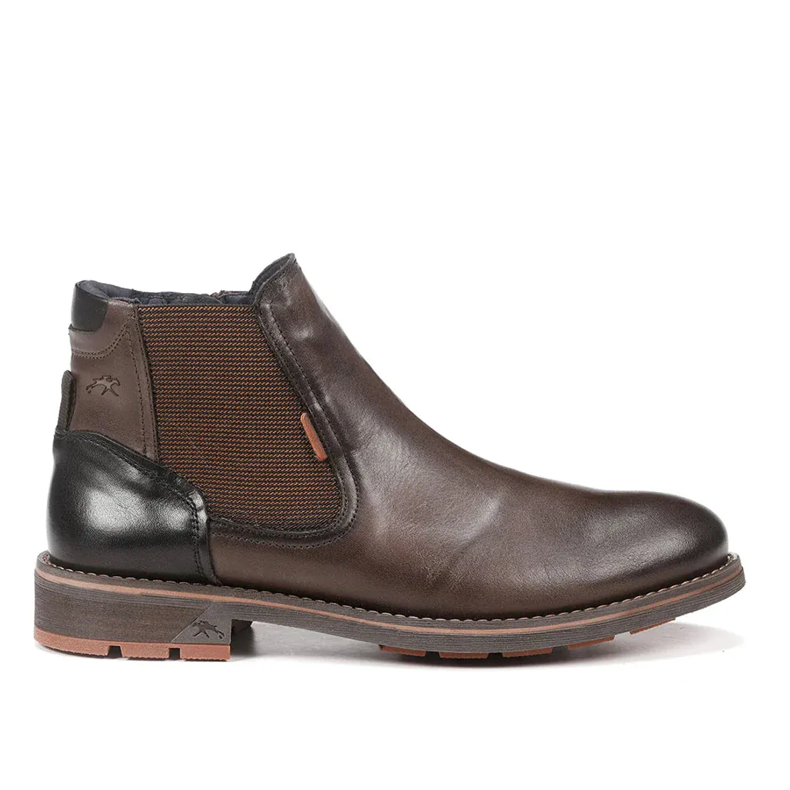 Fluchos Men's Terry Chelsea Boots- Habana Cafe