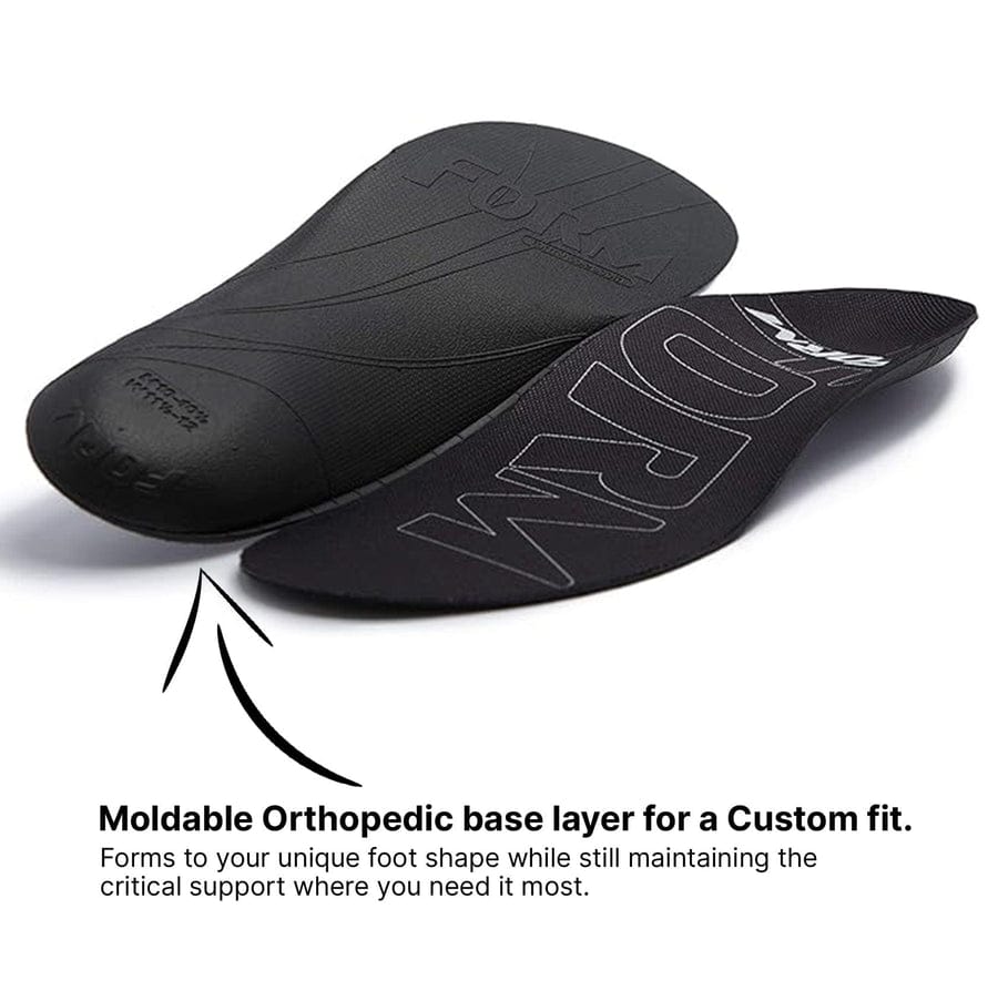 Form Unisex Support Ultra Thin Cushion Insoles- Black - Image 3