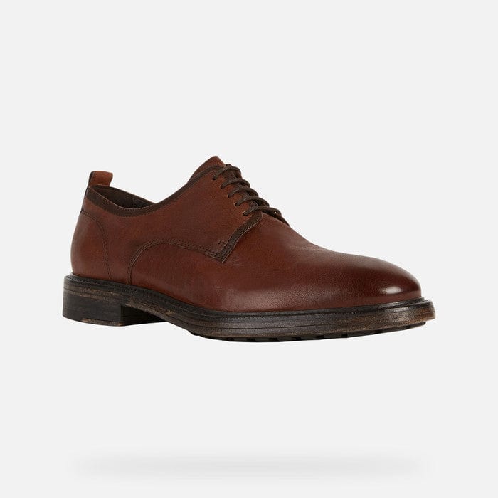 Geox Men's Aurelio Lace Dress Shoes- Brown - Image 3