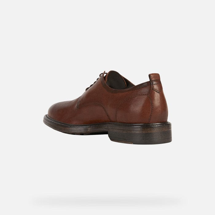 Geox Men's Aurelio Lace Dress Shoes- Brown - Image 4