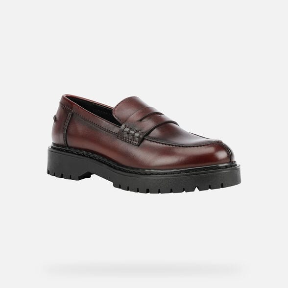 Geox Women's Bleyze Loafers- Bordeaux - Image 3