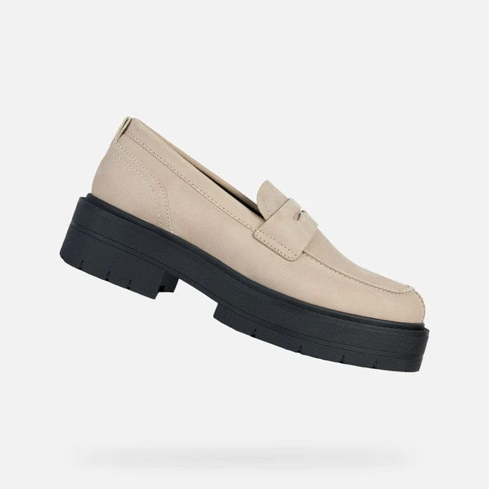 Geox Women's Spherica Platform Loafers- Sand - Image 2