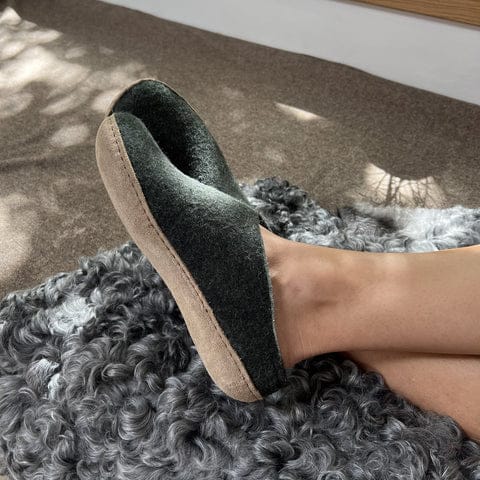 Glerups Open Heel Slippers- Forest - Image 7