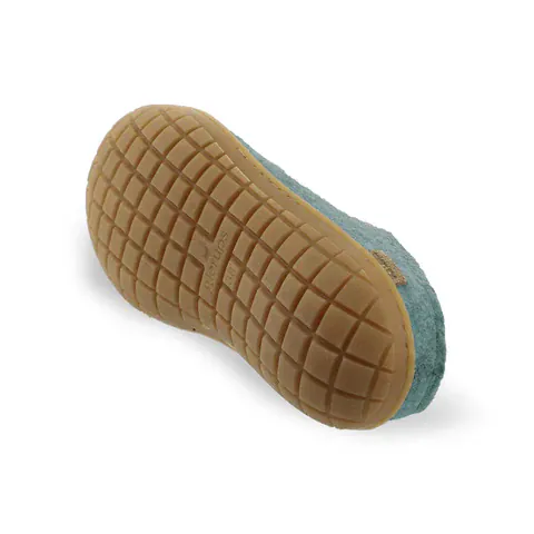 Glerups Rubber Sole Open Heel Slippers- North Sea - Image 4