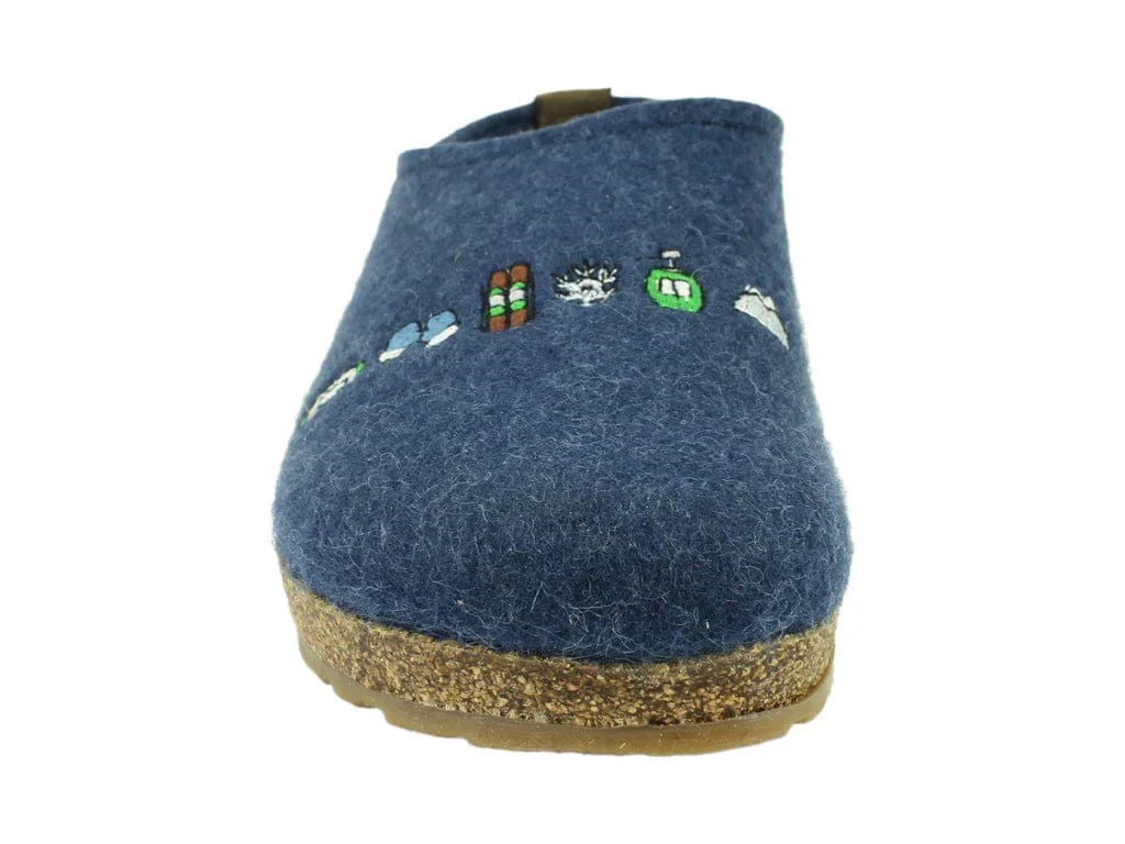 Haflinger Unisex Grizzly Ski Slippers- Jeans - Image 4