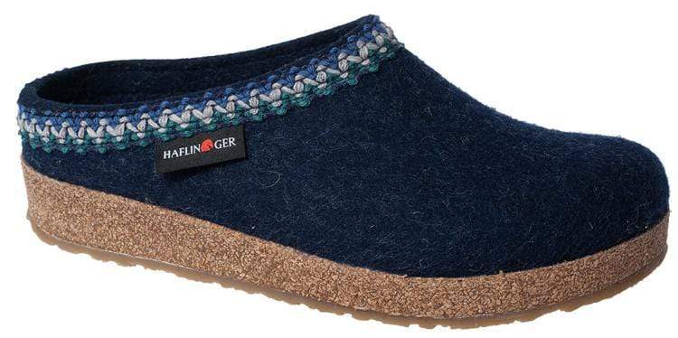 Haflinger Unisex Zig Zag Slippers- Captains Blue - Image 2