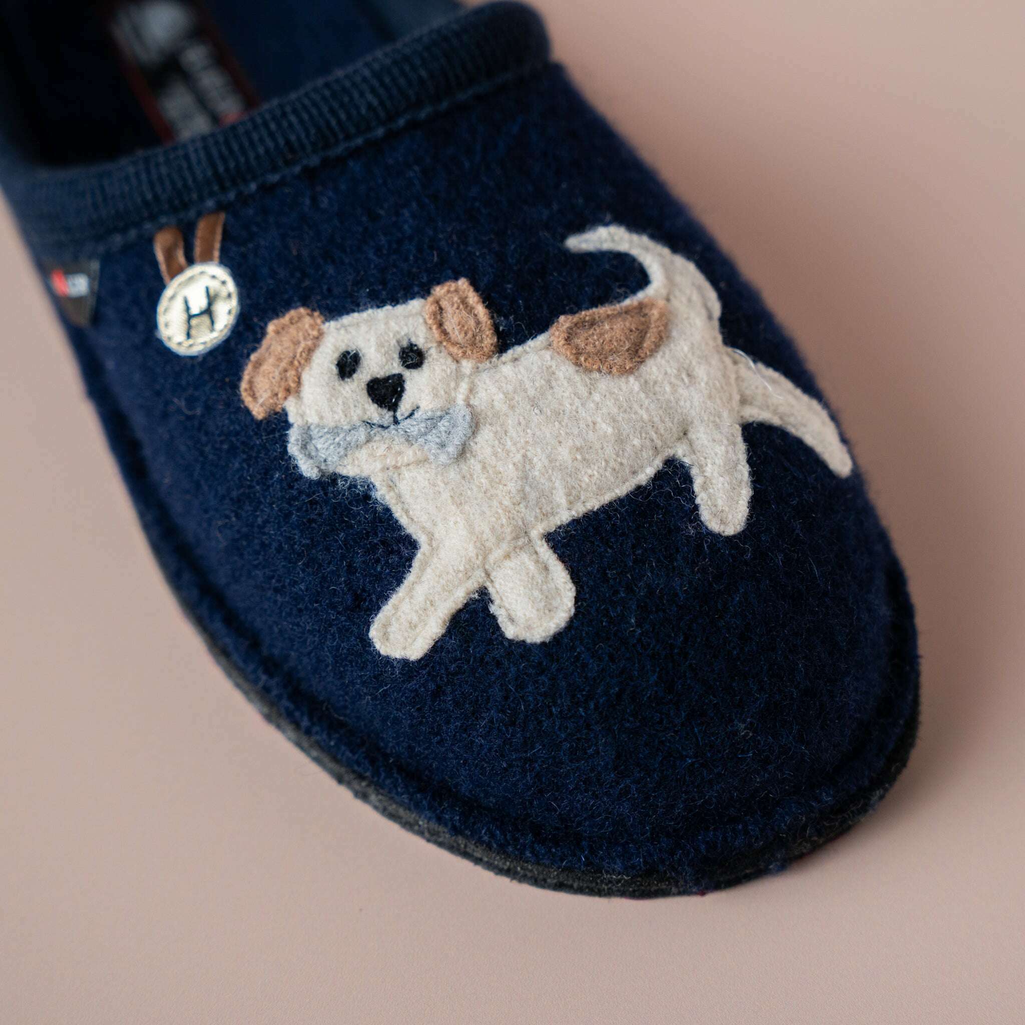 Haflinger Women's Flair Fido Slippers- Navy - Image 2