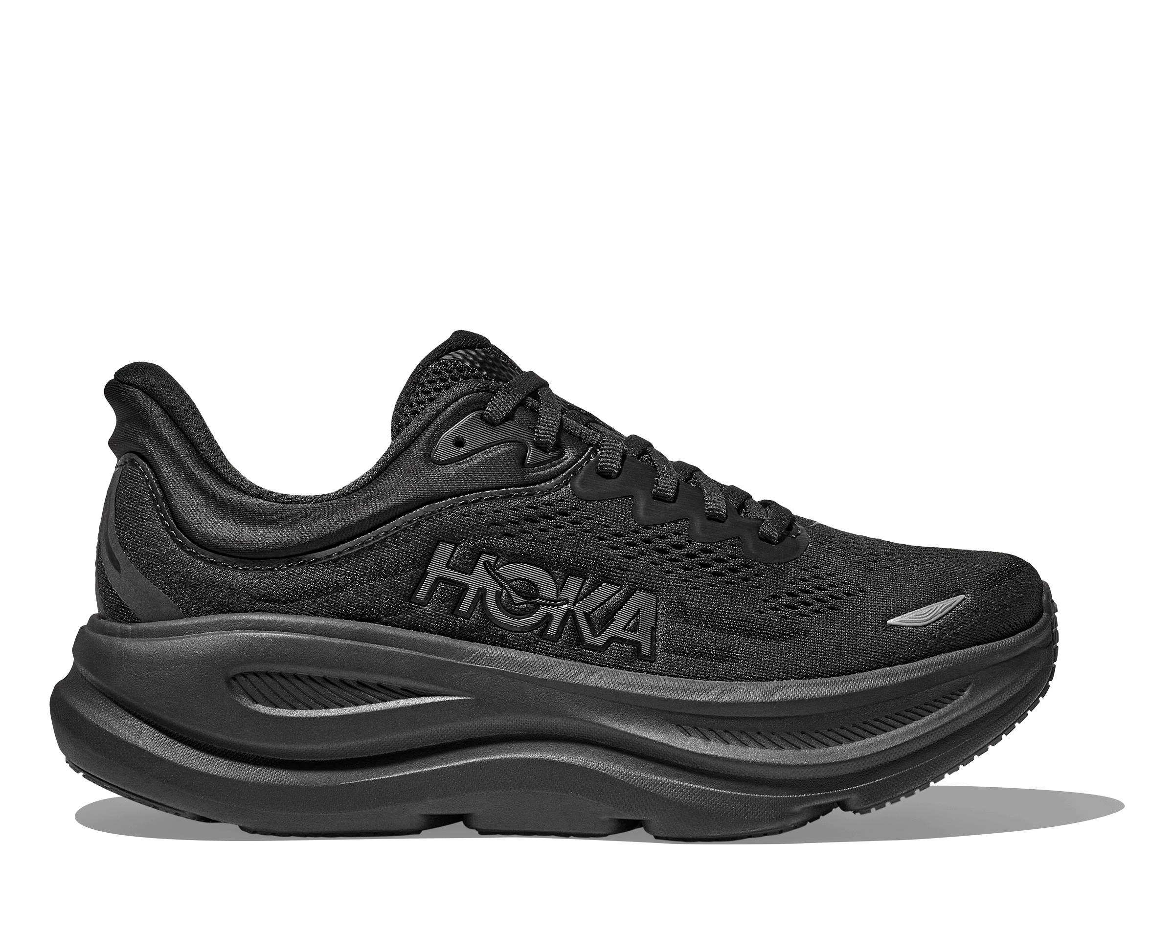 Hoka Men's Bondi 9 Running Shoes- All Black