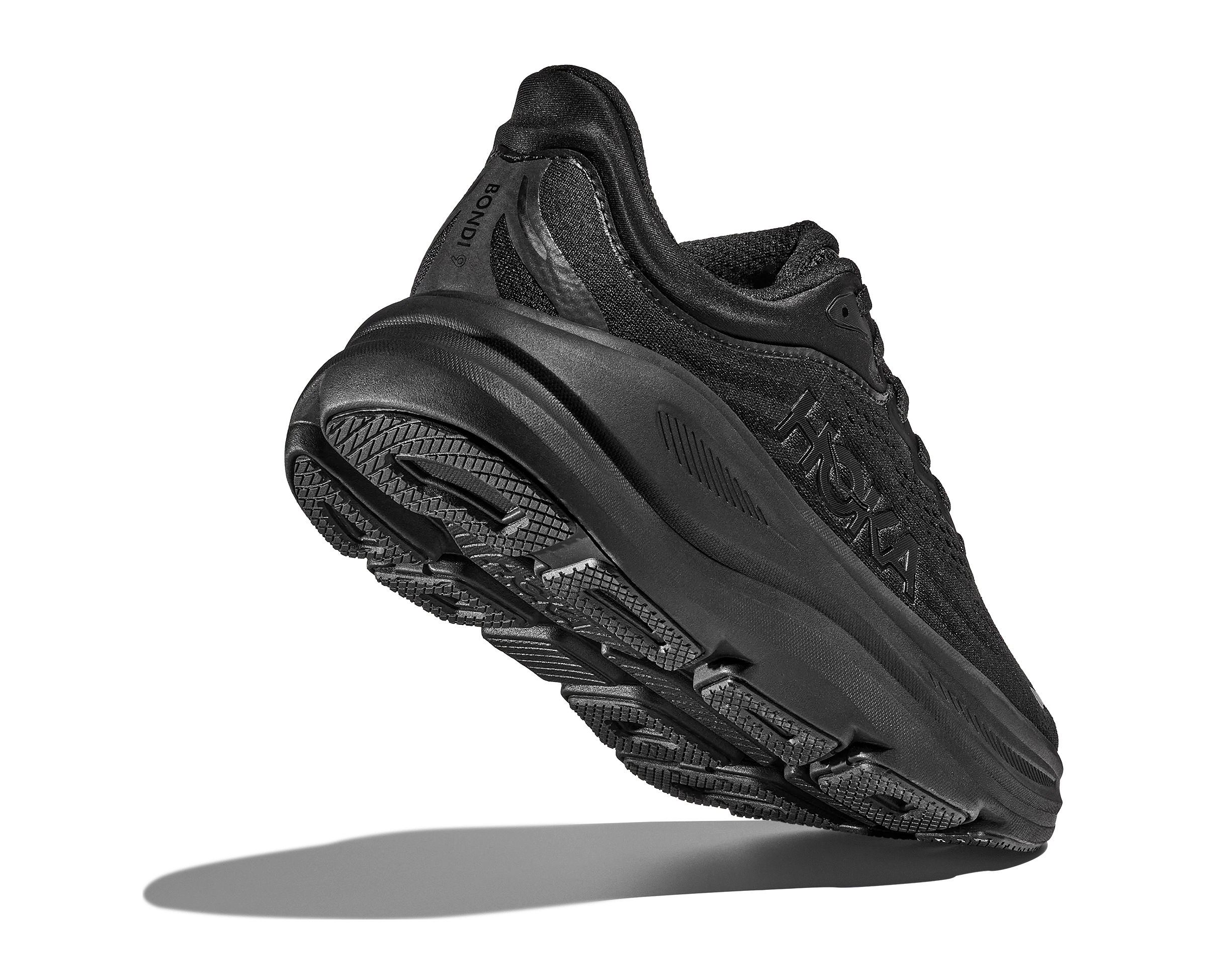 Hoka Men's Bondi 9 Running Shoes- All Black - Image 6