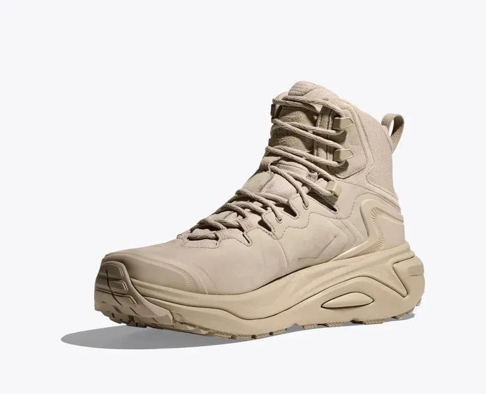 Hoka Men's Kaha 3 Gore-Tex® Hiking Boots- Raw Linen/ Oat Milk - Image 4